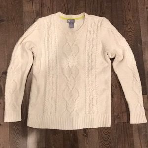 Cream Cable Knit Sweater